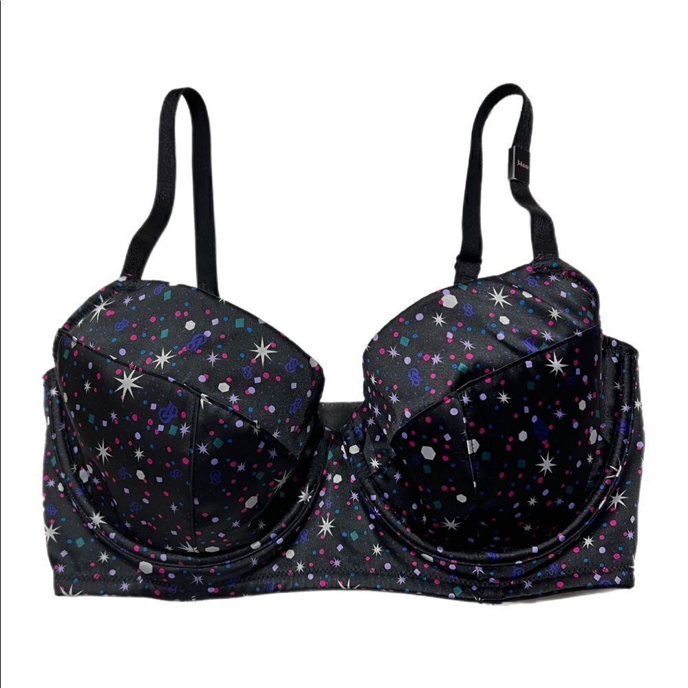 Victoria’s Secret Very Sexy Longline Satin Lined Demi Bra 34DD